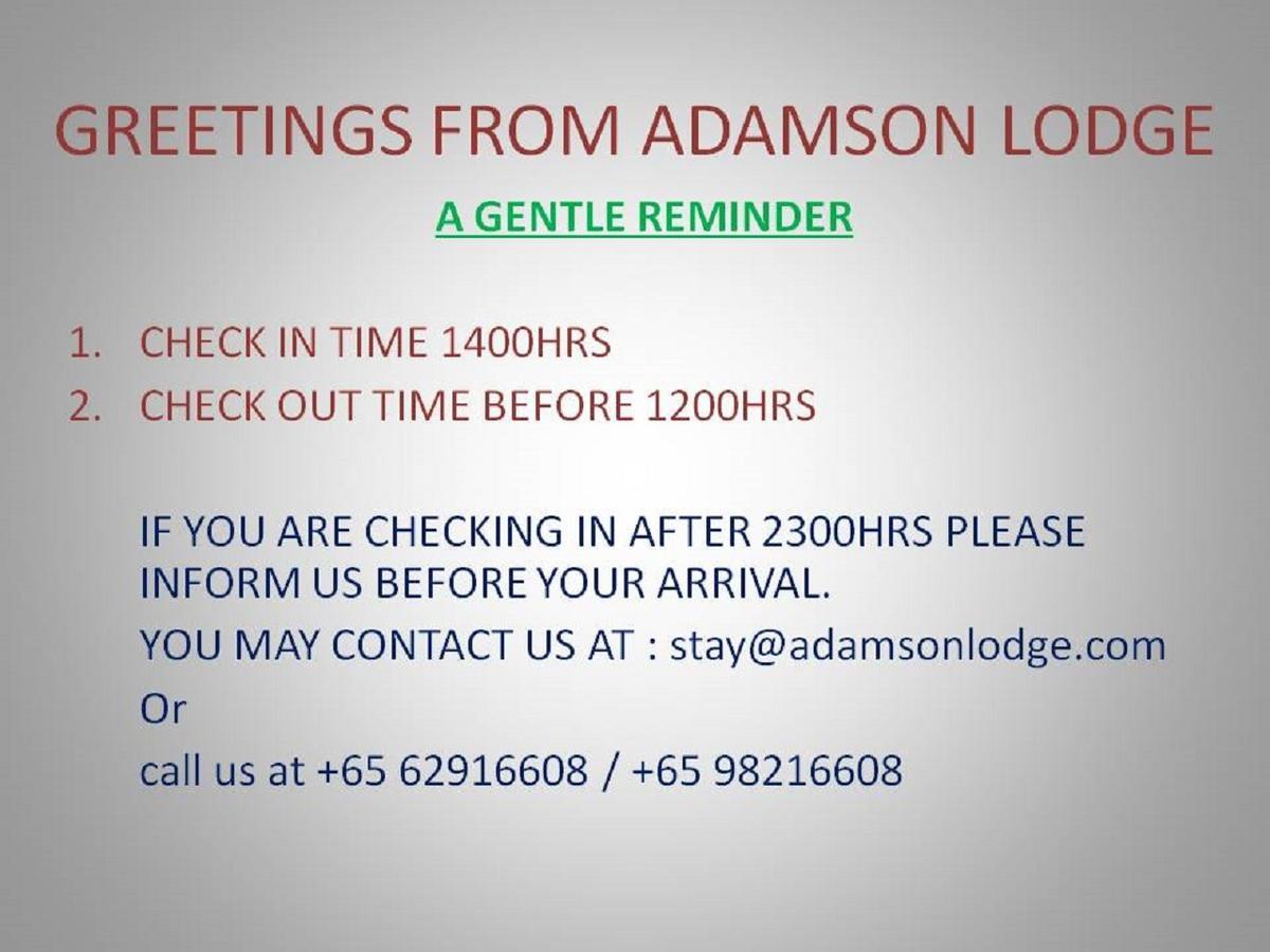 Adamson Lodge Singapore Exterior photo